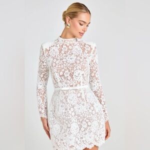 NADINE MERABI Sophie White Dress